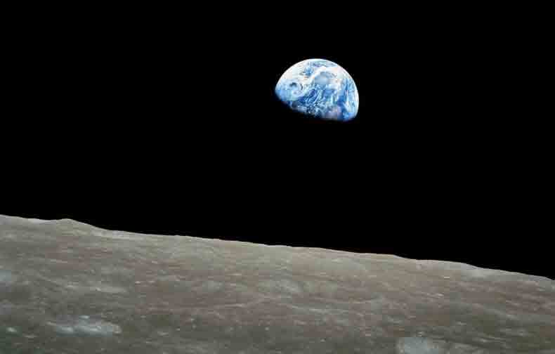 Quem tirou a foto do "nascer da Terra" visto da Lua? Foto: reprodução