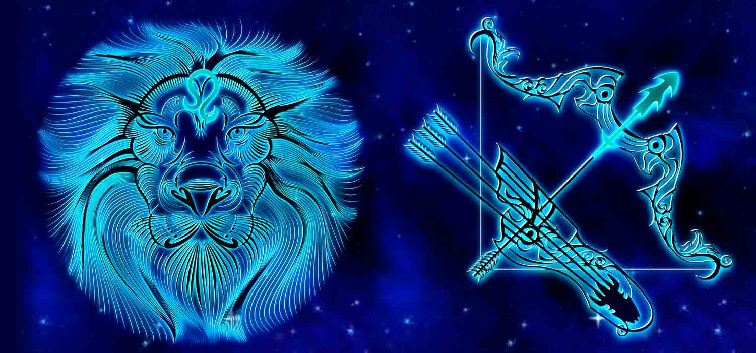 Combinatie van sterrenbeelden - Leeuw en Boogschutter. Foto: Pixabay