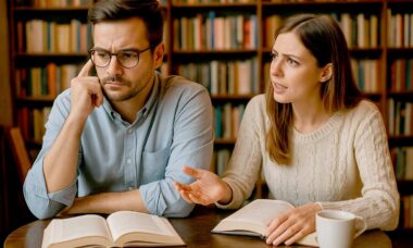 Gêmeos e Virgem – Uma Combinação de Mentes Brilhantes, Mas de Temperamentos Opostos. Ilustração gerada por IA / Condutta